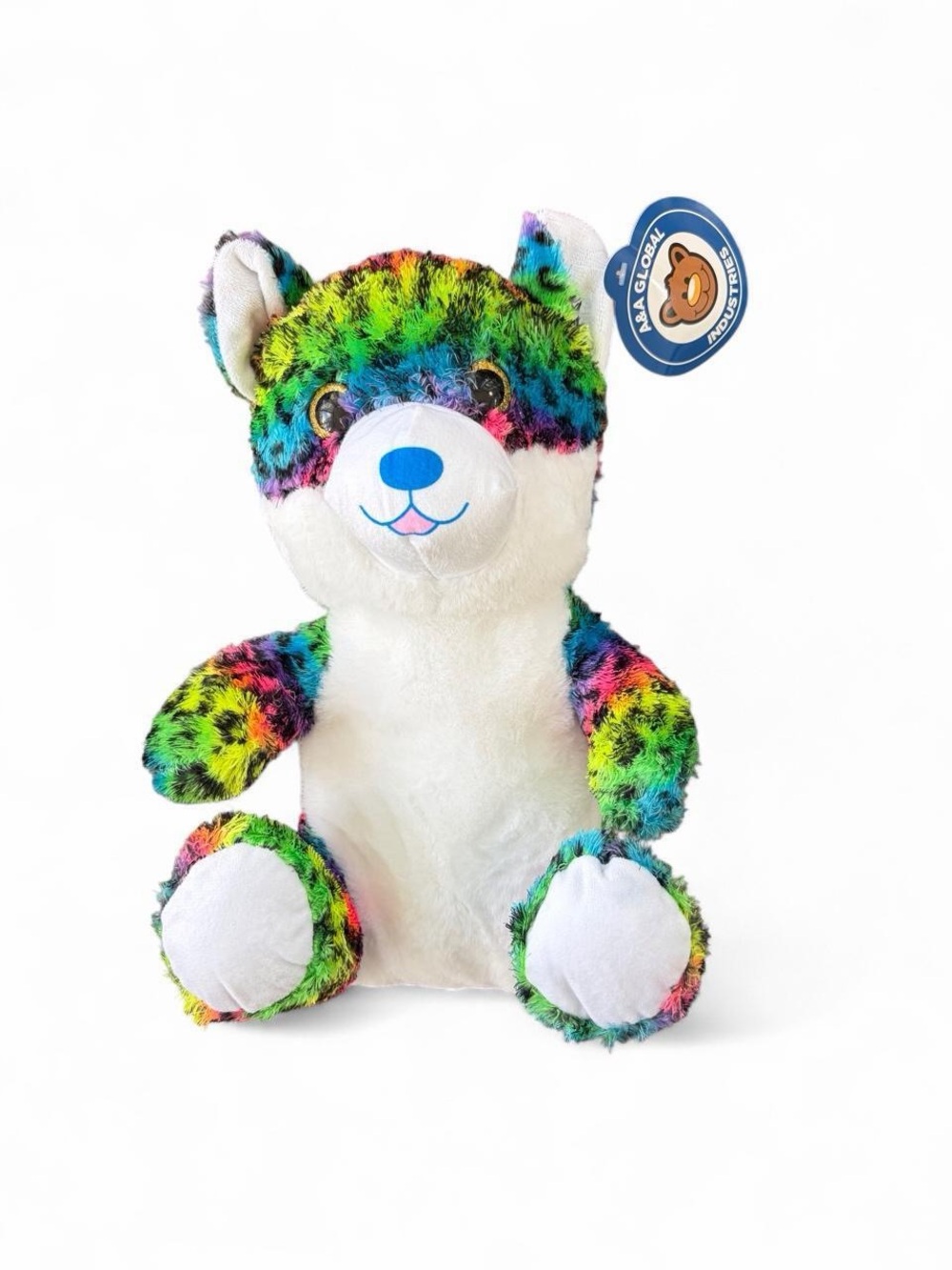 Rainbow Leopard Plush Toy - Kids Soft Stuffed Animal
